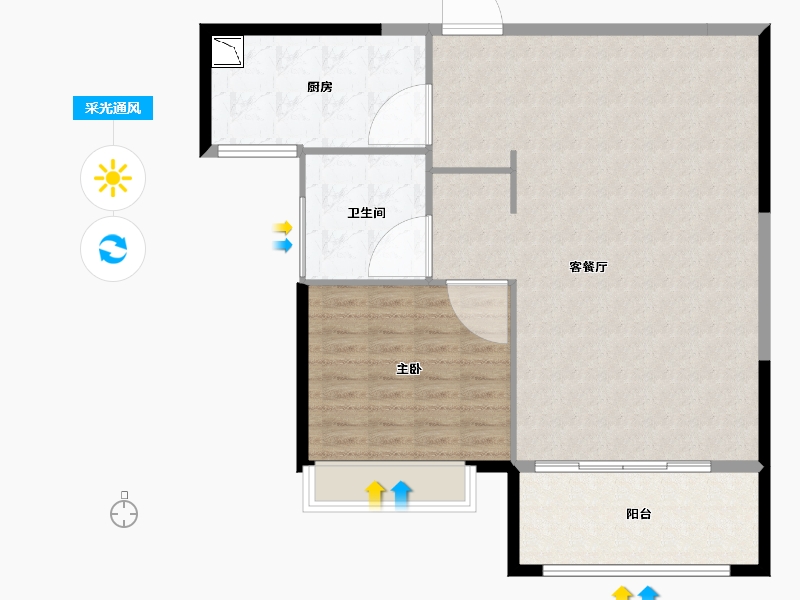 福建省-厦门市-特房樾琴湾-98.01-户型库-采光通风