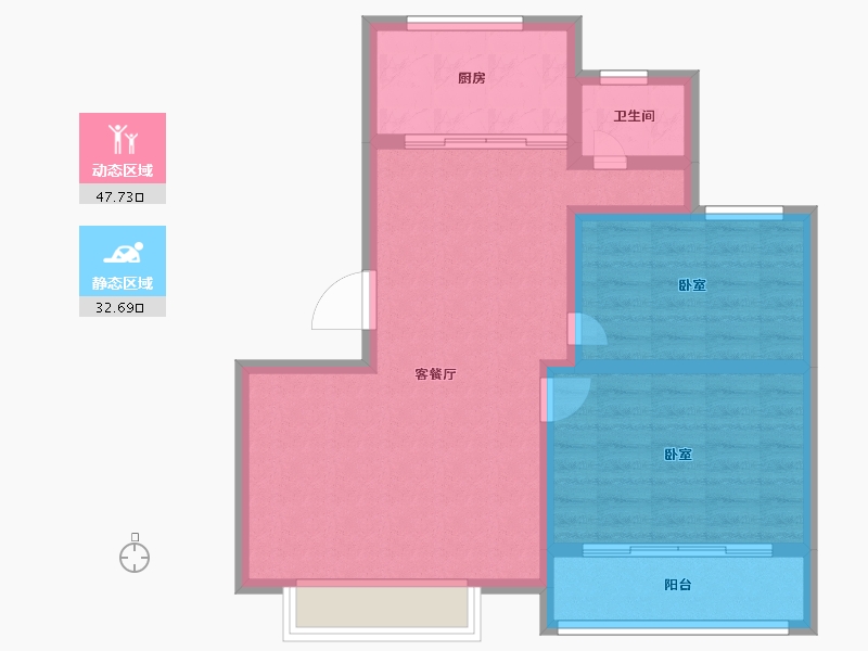 山东省-滨州市-玉龙湖畔-71.99-户型库-动静分区