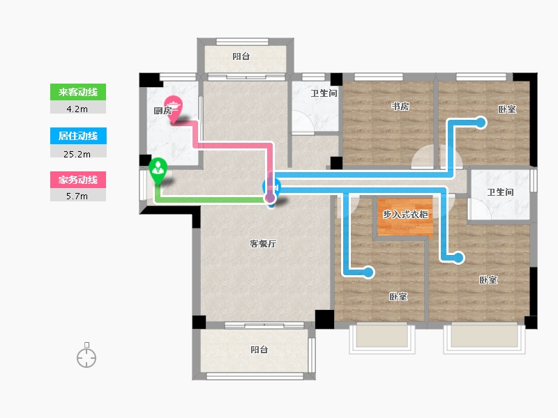 福建省-漳州市-大唐幸福里-101.00-户型库-动静线