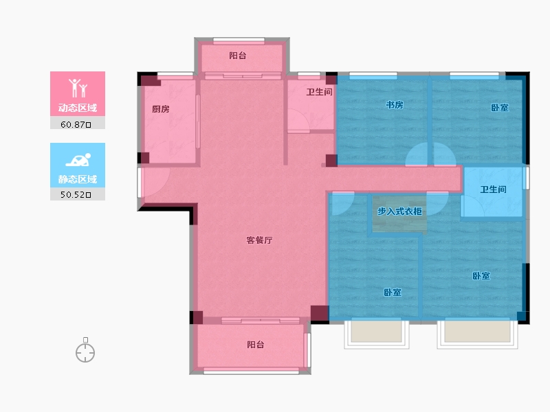 福建省-漳州市-大唐幸福里-101.00-户型库-动静分区