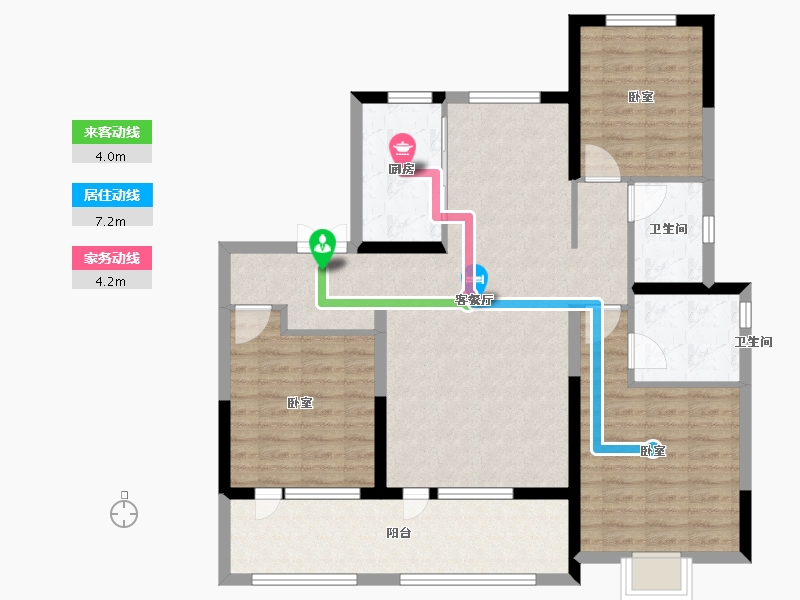 山东省-济南市-中海云麓公馆-103.28-户型库-动静线