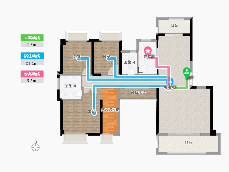 福建省-泉州市-鼎盛天玺-134.00-户型库-动静线