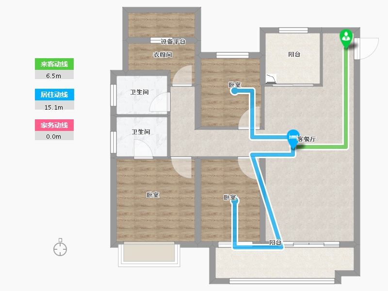 安徽省-合肥市-力高天悦府-94.00-户型库-动静线