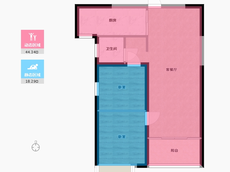 河南省-郑州市-谦祥·世茂·万华城-56.16-户型库-动静分区