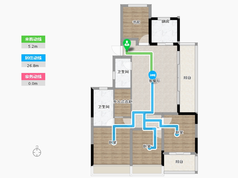 浙江省-舟山市-融创金成东海印-111.21-户型库-动静线