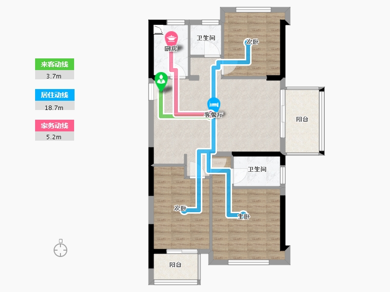 福建省-福州市-永泰外滩1号-83.00-户型库-动静线