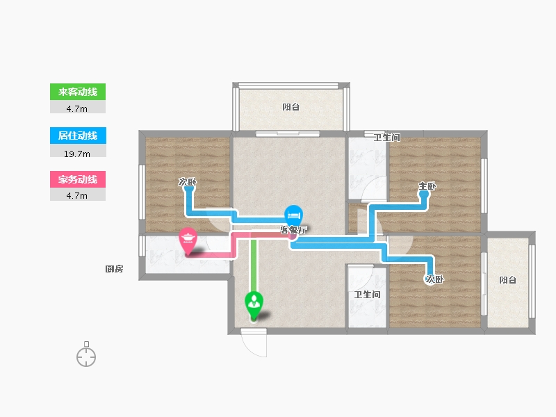 福建省-南平市-鑫泽园-97.99-户型库-动静线