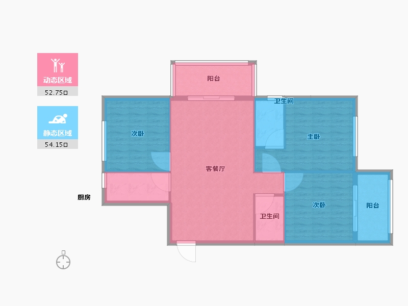 福建省-南平市-鑫泽园-97.99-户型库-动静分区