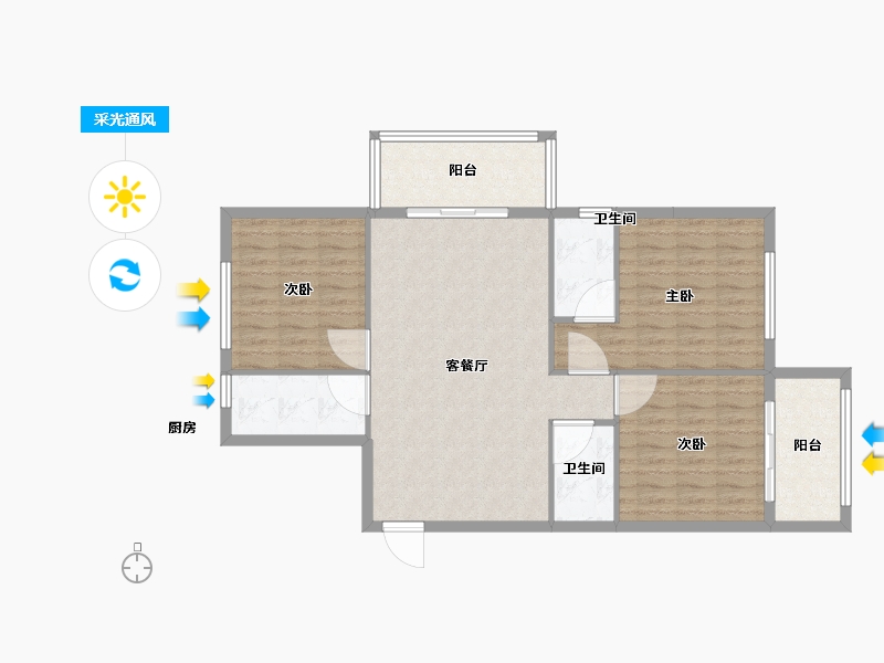 福建省-南平市-鑫泽园-97.99-户型库-采光通风