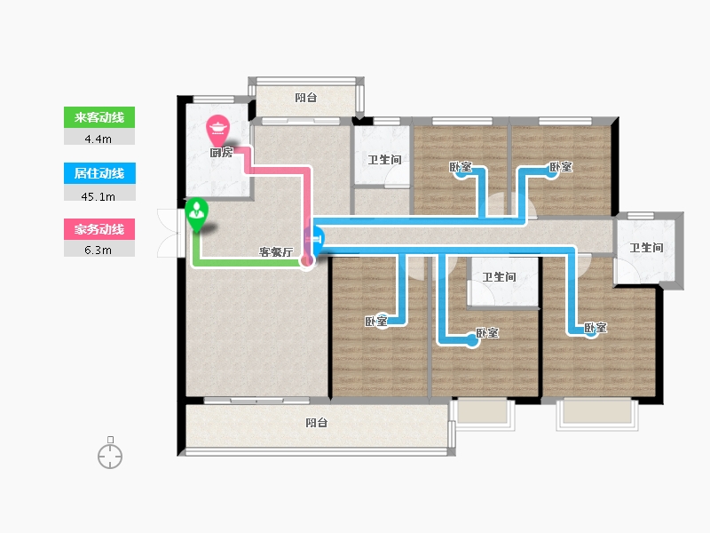 福建省-莆田市-凯天青山城峰璟-138.00-户型库-动静线