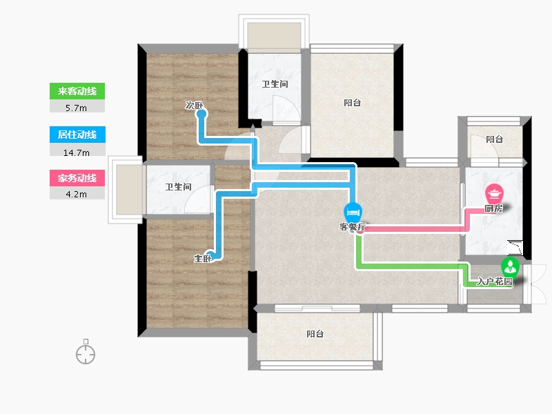 广东省-肇庆市-鼎湖春天-68.27-户型库-动静线