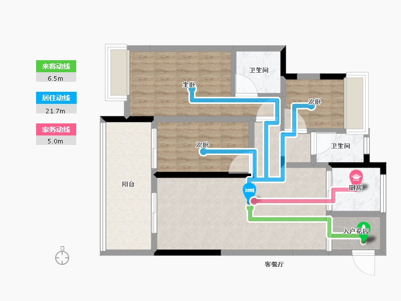 福建省-南平市-绿欧·香槟城-86.00-户型库-动静线