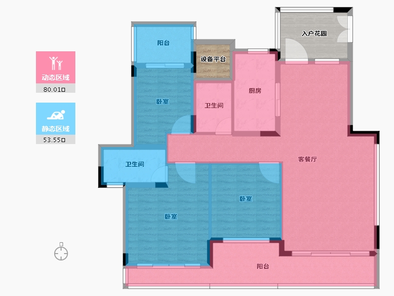 浙江省-绍兴市-诸暨恒大滨江御府-131.56-户型库-动静分区