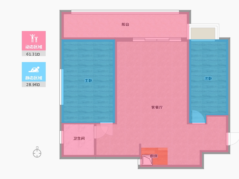 福建省-厦门市-雅居乐香山湾-81.06-户型库-动静分区