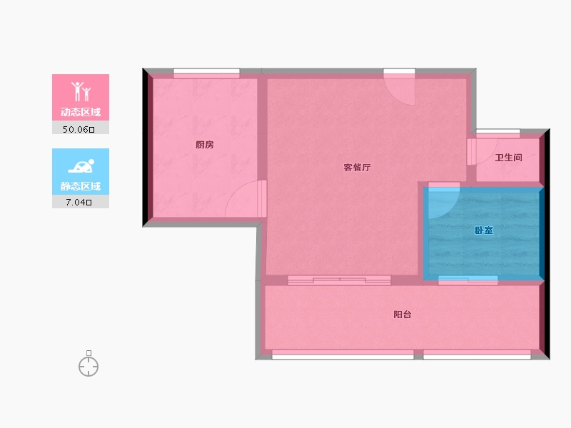 福建省-漳州市-福晟钱隆公馆-50.90-户型库-动静分区