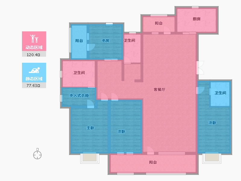 山东省-青岛市-省房万豪庄园-177.01-户型库-动静分区