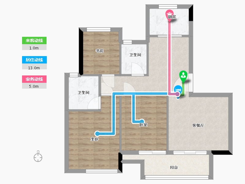 浙江省-湖州市-汎港润合-71.18-户型库-动静线