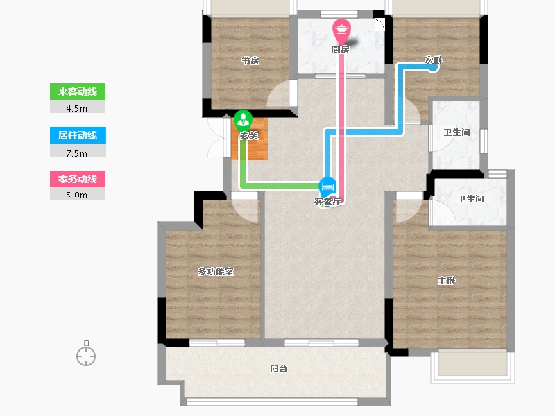 安徽省-阜阳市-万创城市之光-97.00-户型库-动静线