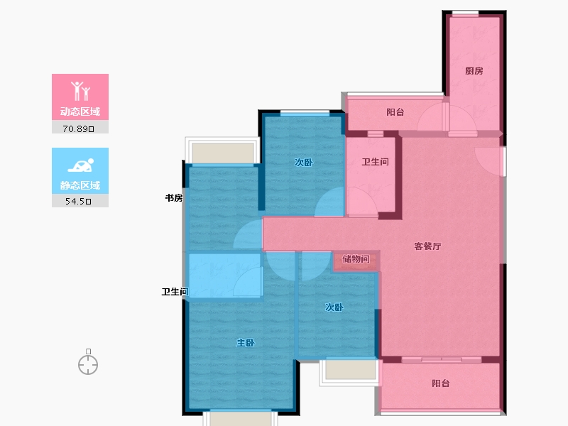 福建省-南平市-南平恒大御景-112.99-户型库-动静分区