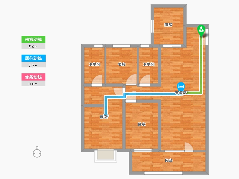 山东省-青岛市-保利源诚领秀海-93.99-户型库-动静线