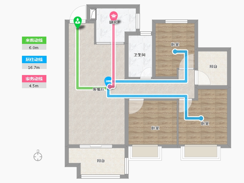 安徽省-合肥市-保利时代-87.00-户型库-动静线