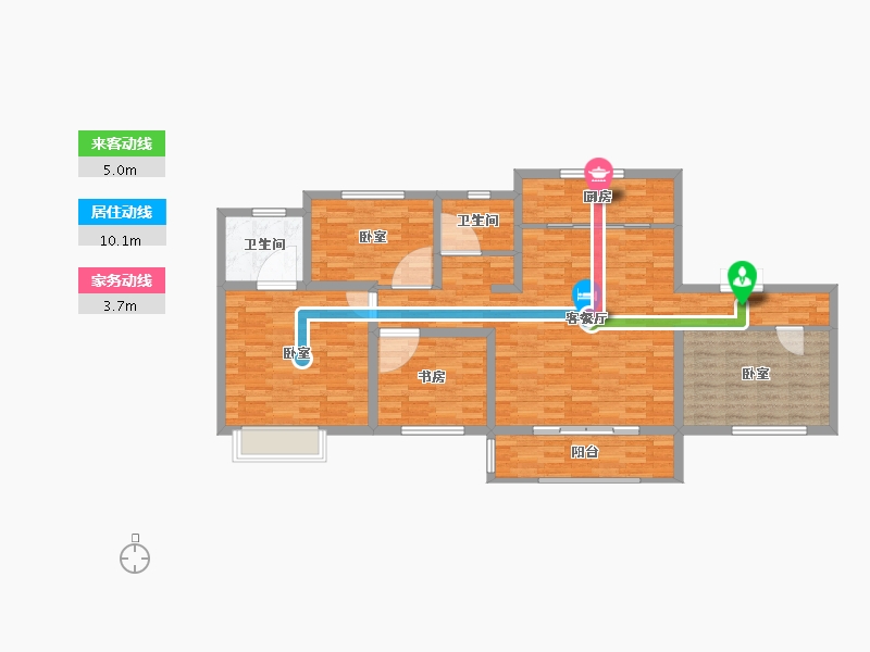 山东省-济南市-荣盛华府-114.00-户型库-动静线