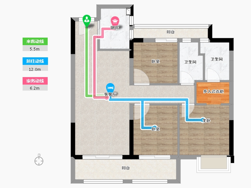 福建省-泉州市-中梁荣誉城心首府-81.00-户型库-动静线