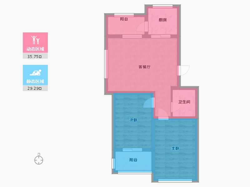 山东省-青岛市-即发金色华山-57.00-户型库-动静分区