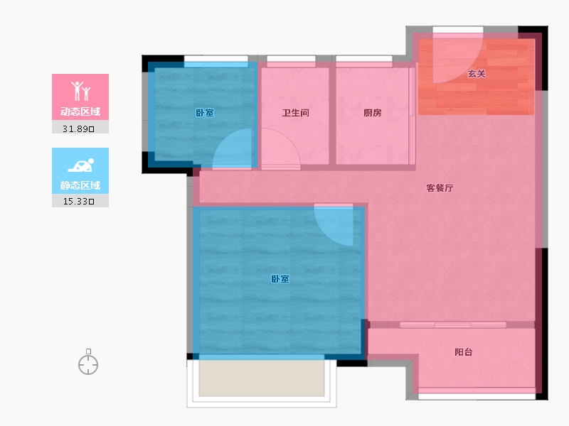 浙江省-嘉兴市-吉翔欣隆府-42.09-户型库-动静分区