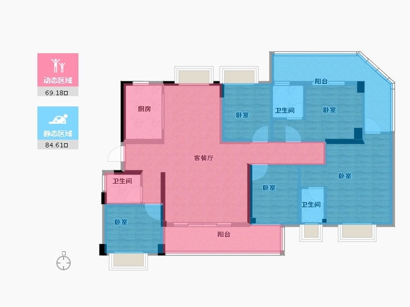 福建省-龙岩市-城发汇金望郡-138.00-户型库-动静分区