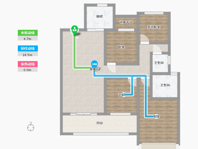 浙江省-温州市-首开中庚香開萬里-102.00-户型库-动静线