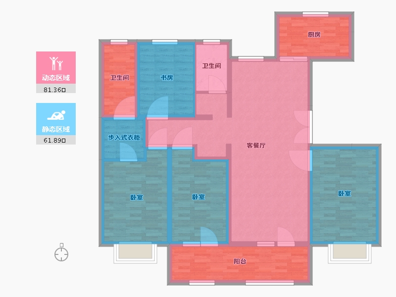 山东省-青岛市-省房万豪庄园-128.00-户型库-动静分区