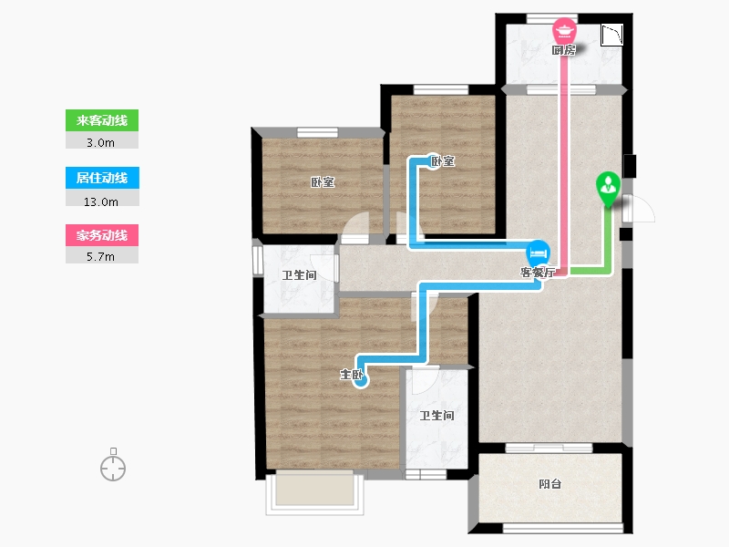 福建省-泉州市-海峡1号-78.98-户型库-动静线