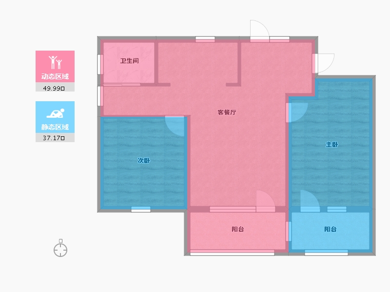 山东省-青岛市-联谊枫林小镇-78.00-户型库-动静分区