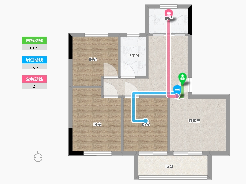 浙江省-湖州市-汎港润合-70.01-户型库-动静线