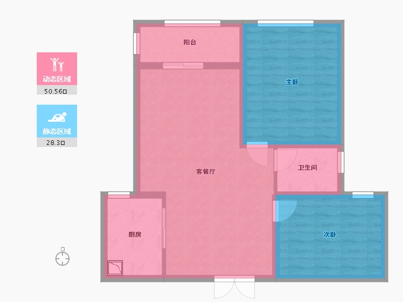 江西省-上饶市-奥林至尊-70.52-户型库-动静分区