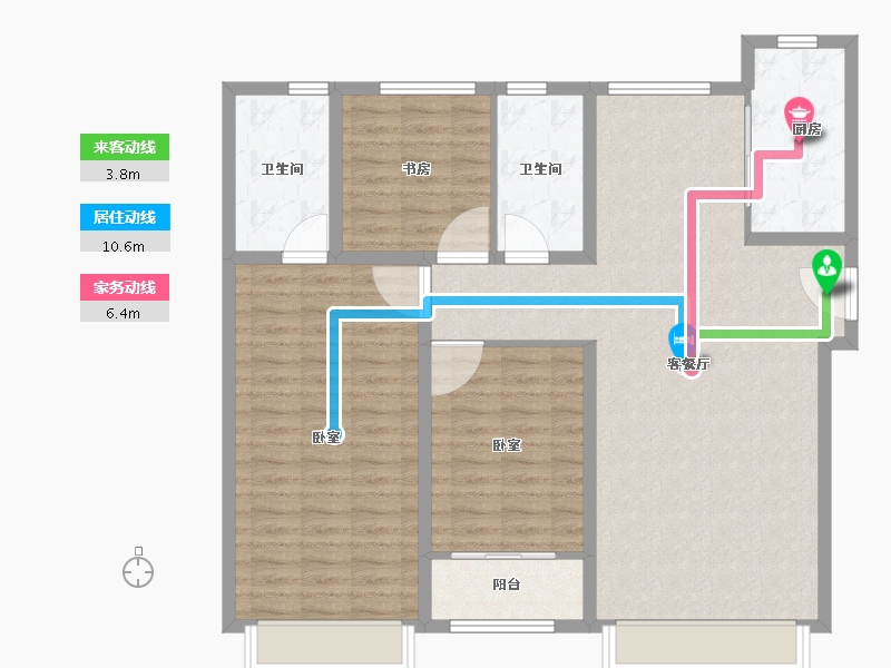 山东省-济南市-融创观澜府邸-112.00-户型库-动静线