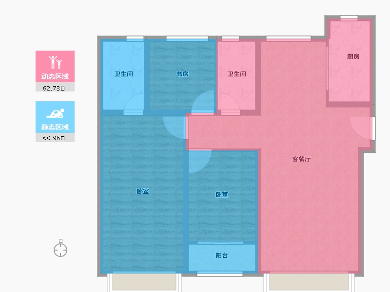 山东省-济南市-融创观澜府邸-112.00-户型库-动静分区