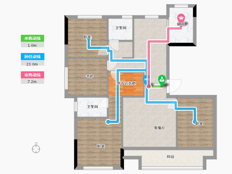 浙江省-湖州市-汎港润合-102.00-户型库-动静线