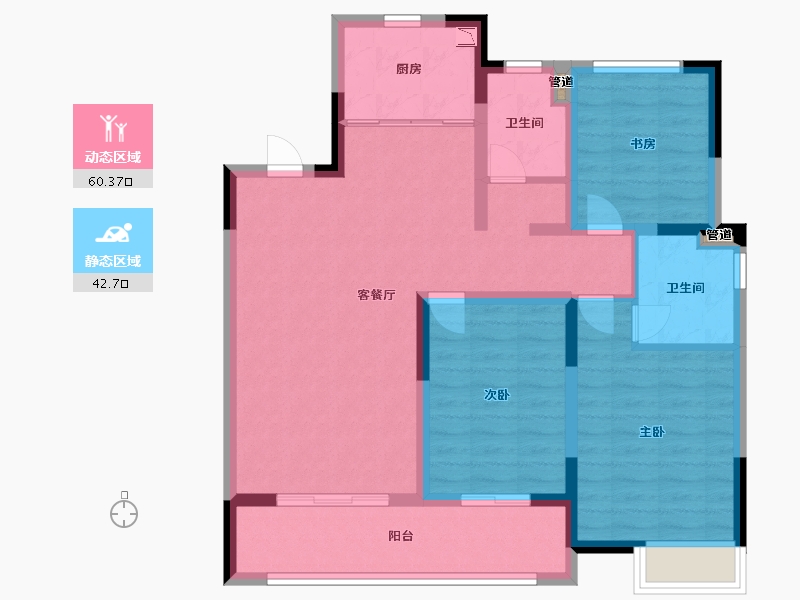 江西省-上饶市-鄱阳·十里风荷-92.00-户型库-动静分区