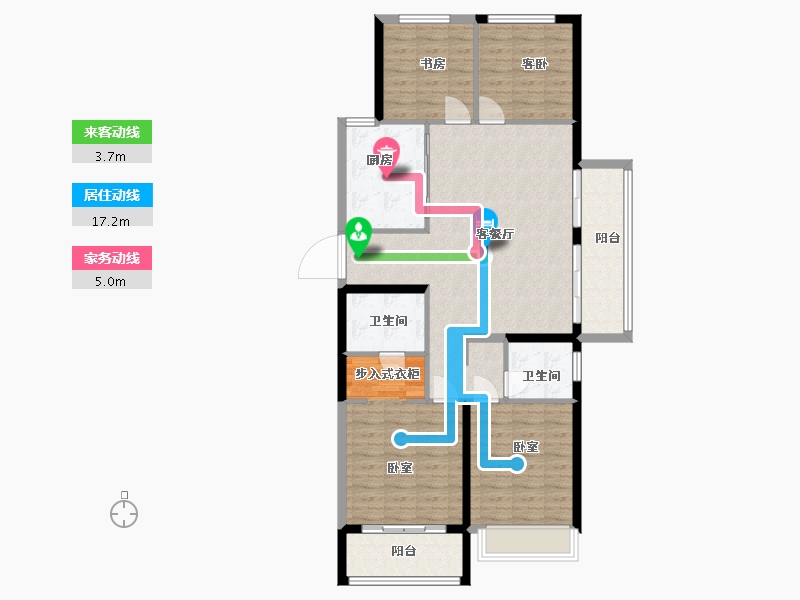 浙江省-湖州市-阳光城望湖苑-108.00-户型库-动静线