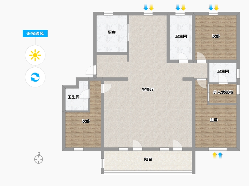 山东省-青岛市-联谊枫林小镇-138.00-户型库-采光通风