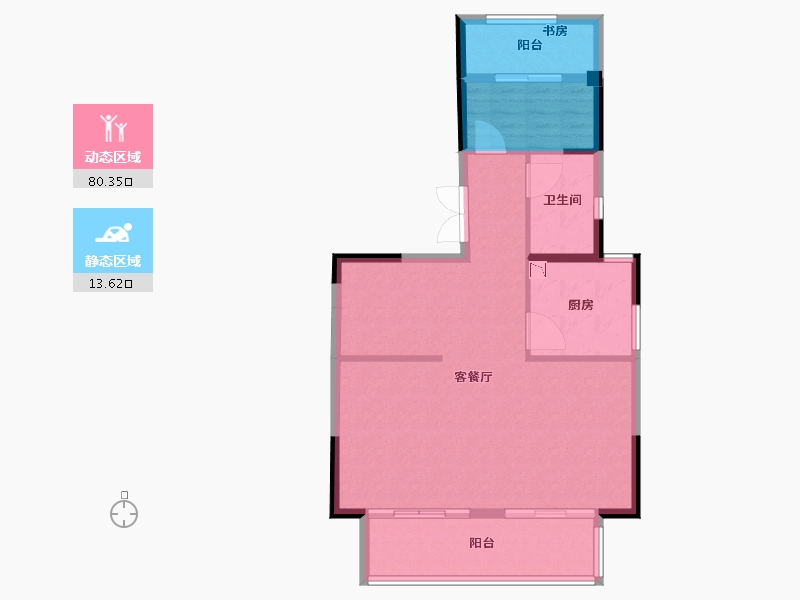 福建省-泉州市-海峡1号-86.00-户型库-动静分区