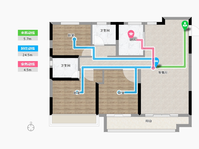 山东省-滨州市-中昂·滨州府-102.00-户型库-动静线