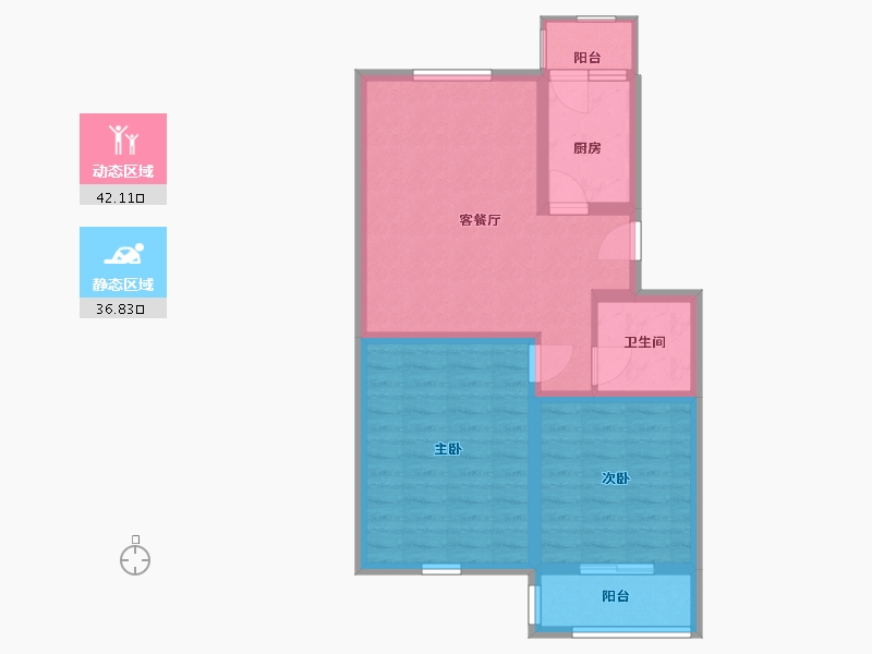 山东省-青岛市-即发金色华山-70.00-户型库-动静分区