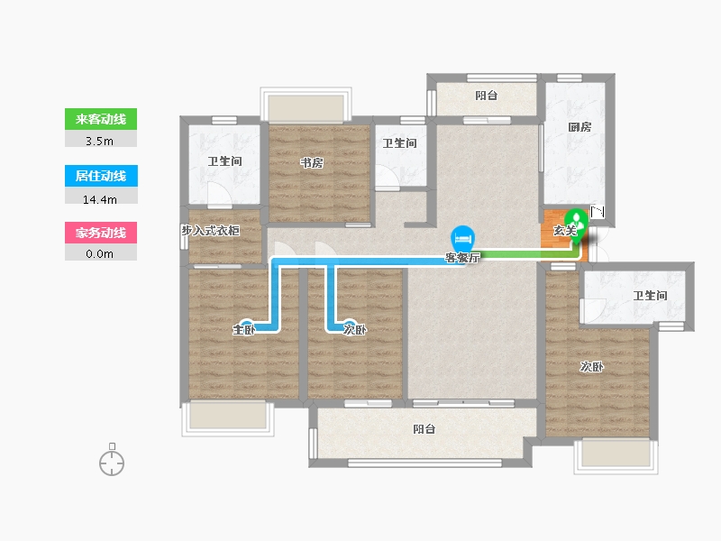 江西省-赣州市-九里峰山・玖章-116.00-户型库-动静线