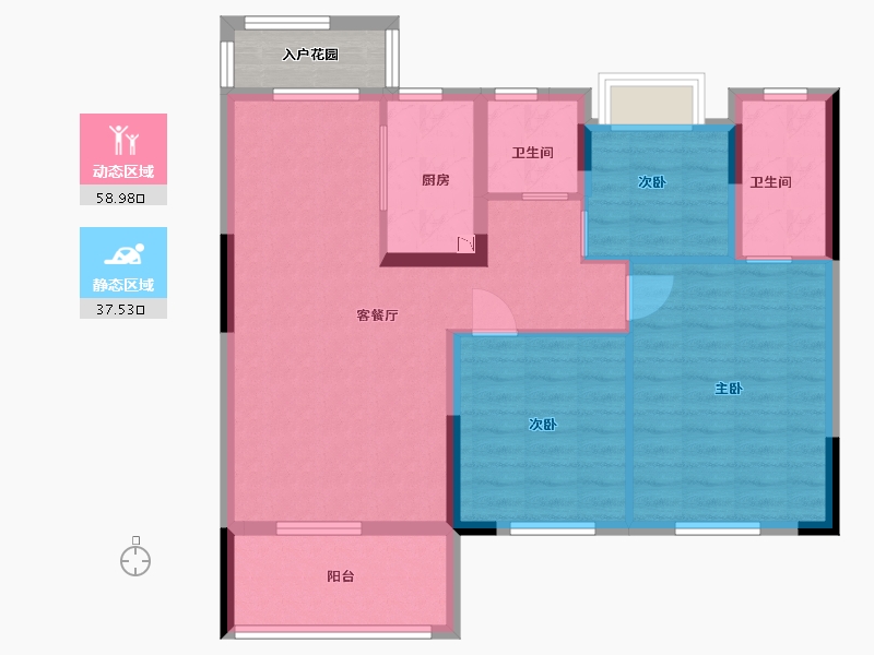 江西省-南昌市-正荣悦澜湾一期-90.00-户型库-动静分区