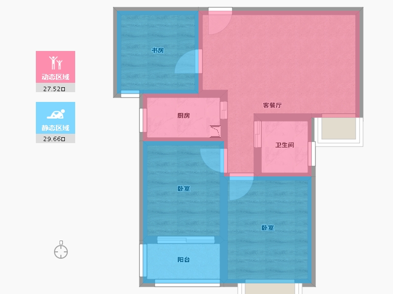 河南省-郑州市-源升金锣湾-49.33-户型库-动静分区