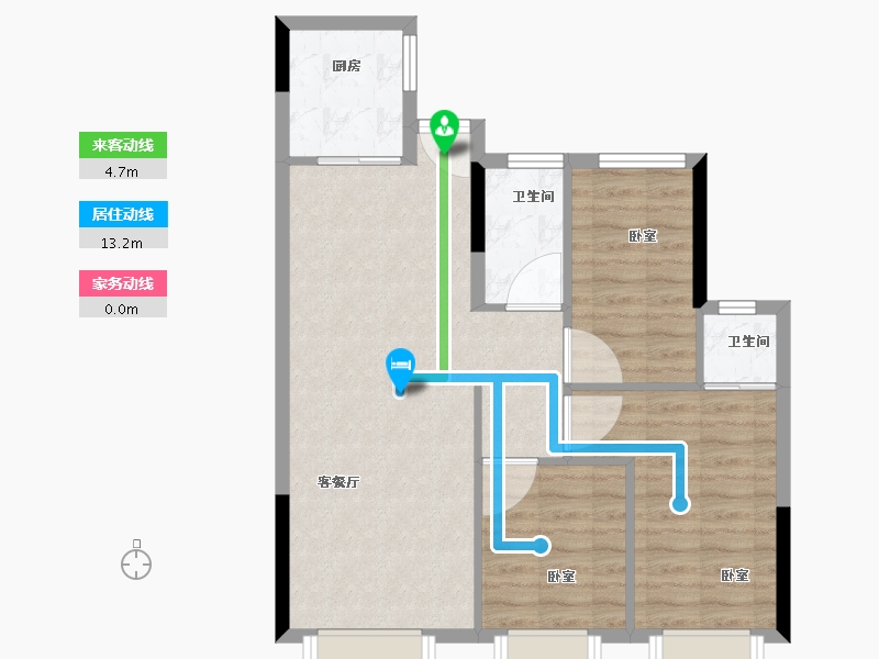 福建省-漳州市-云霄大唐印象-71.00-户型库-动静线