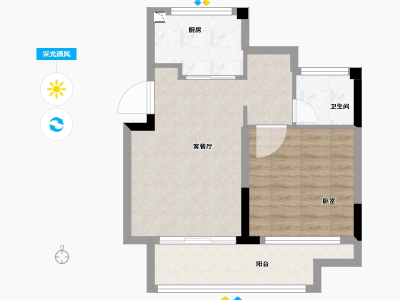 福建省-漳州市-桃李春风-50.00-户型库-采光通风